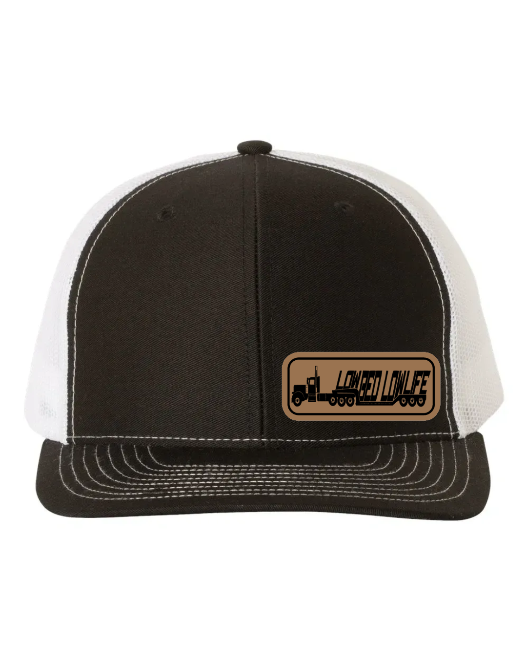 Lowbed Lowlife Leather Patch Richardson 112 Trucker Hat