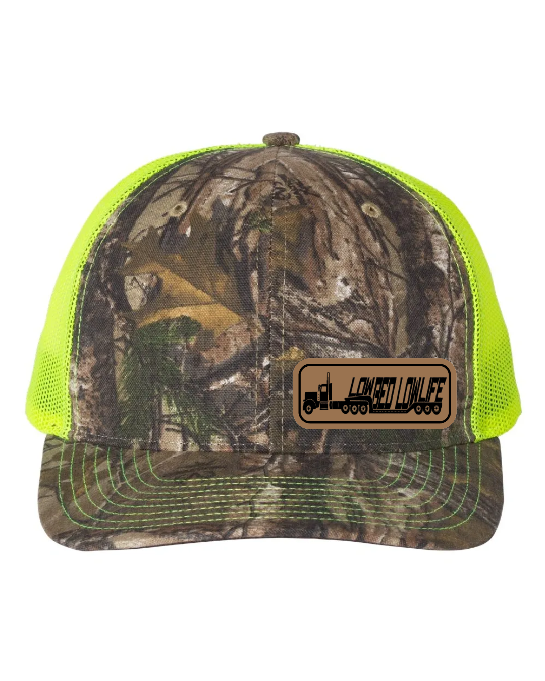 Lowbed Lowlife Leather Patch Richardson 112 Trucker Hat