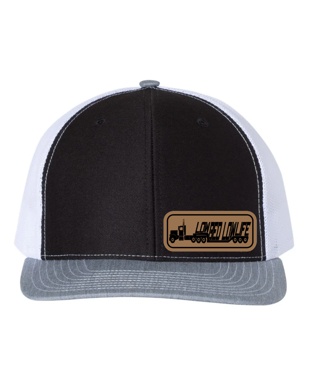 Lowbed Lowlife Leather Patch Richardson 112 Trucker Hat