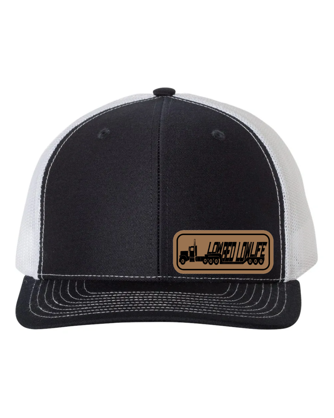 Lowbed Lowlife Leather Patch Richardson 112 Trucker Hat