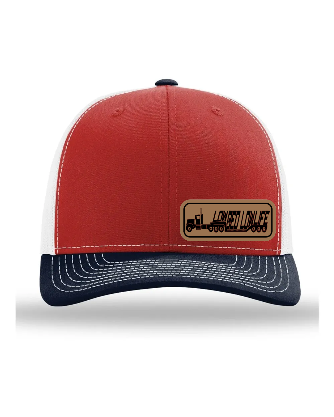 Lowbed Lowlife Leather Patch Richardson 112 Trucker Hat