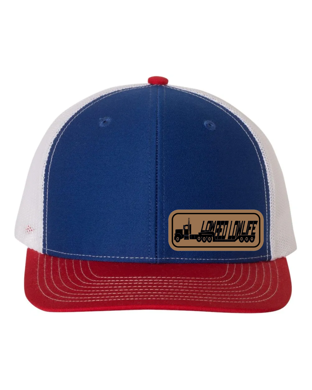 Lowbed Lowlife Leather Patch Richardson 112 Trucker Hat